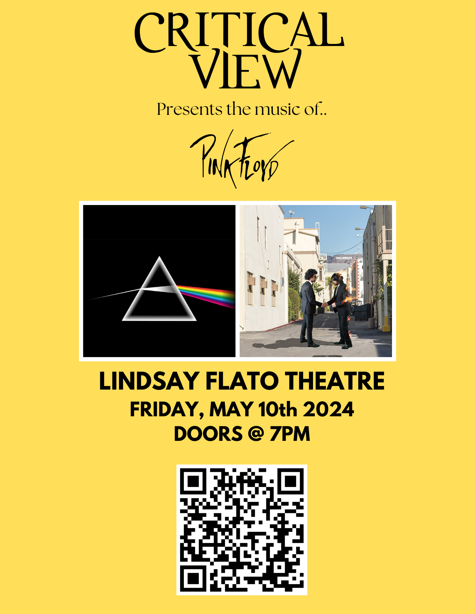 poster for lindsay flat theatre critical view concert