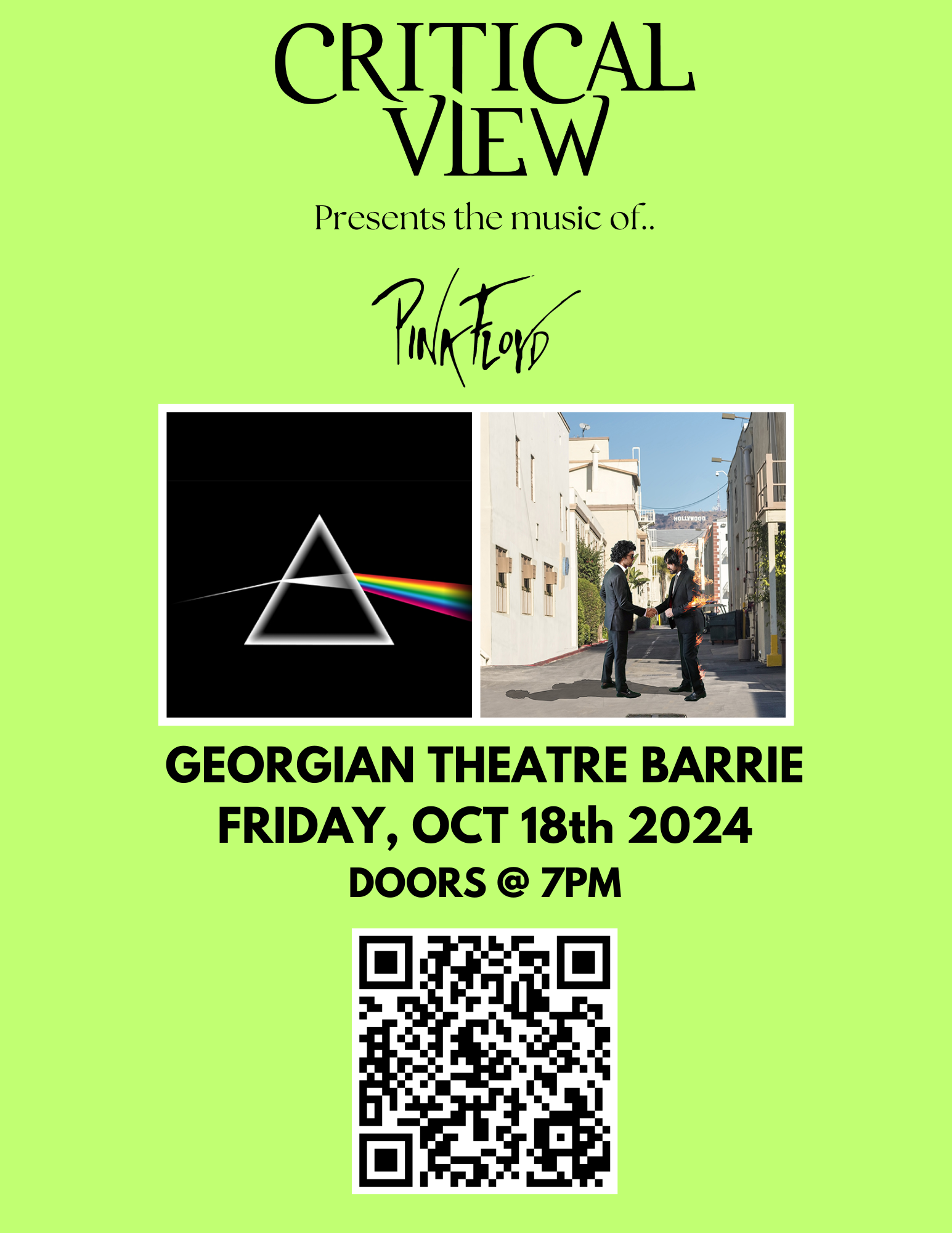 concert poster for georgian theatre barrie concert